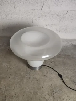 Pamono Lesbo Table Lamp in Blown Glass attributed to Angelo Mangiarotti for Artemide, 1970s