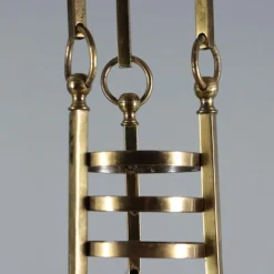 Hot Pamono Liberty Brass and Glass Chandelier