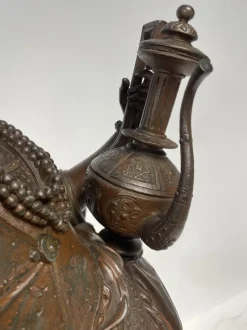 Best Pamono Liberty Woman with Amphora Table Lamp, 1920s