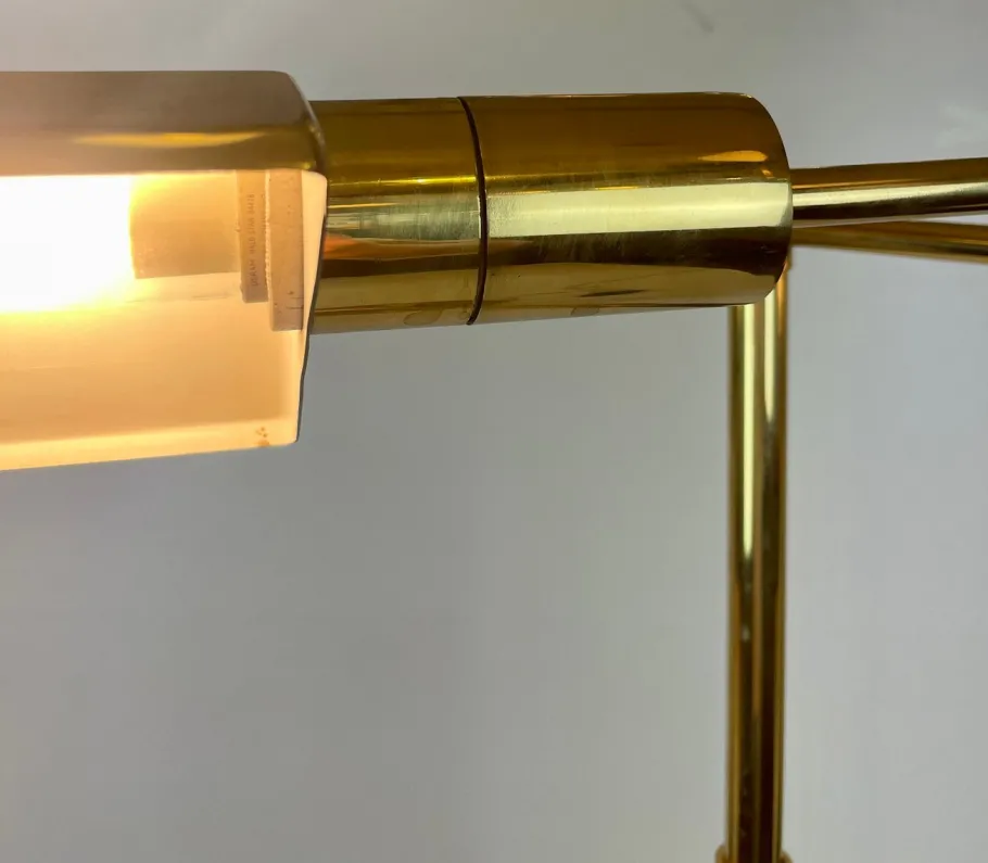 Clearance Pamono Library Brass Floor Lamp from Boulanger, 1980s