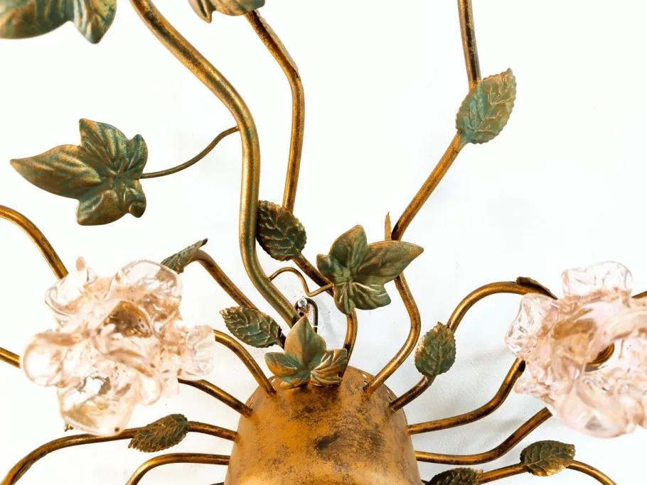 Hot Pamono 18-Light Ceiling Light in Murano Glass