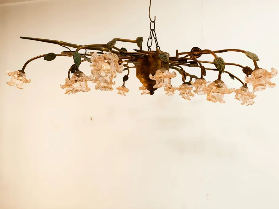 Hot Pamono 18-Light Ceiling Light in Murano Glass