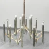 Hot Pamono 15-Light Chandelier attributed to Gaetano Sciolari, 1970s
