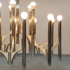 Hot Pamono 15-Light Chandelier attributed to Gaetano Sciolari, 1970s