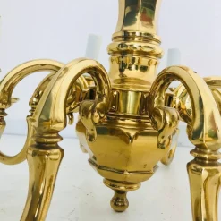 New Pamono 8-Light Chandelier from Lampart, 1970s