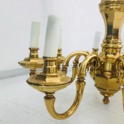 New Pamono 8-Light Chandelier from Lampart, 1970s