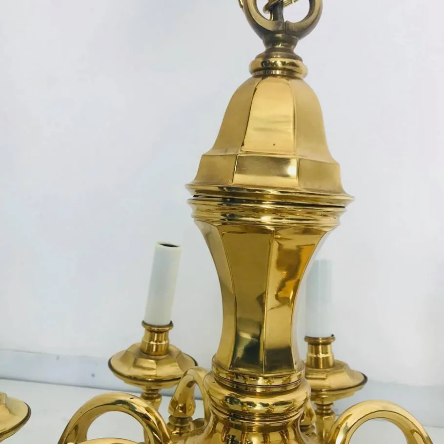 New Pamono 8-Light Chandelier from Lampart, 1970s