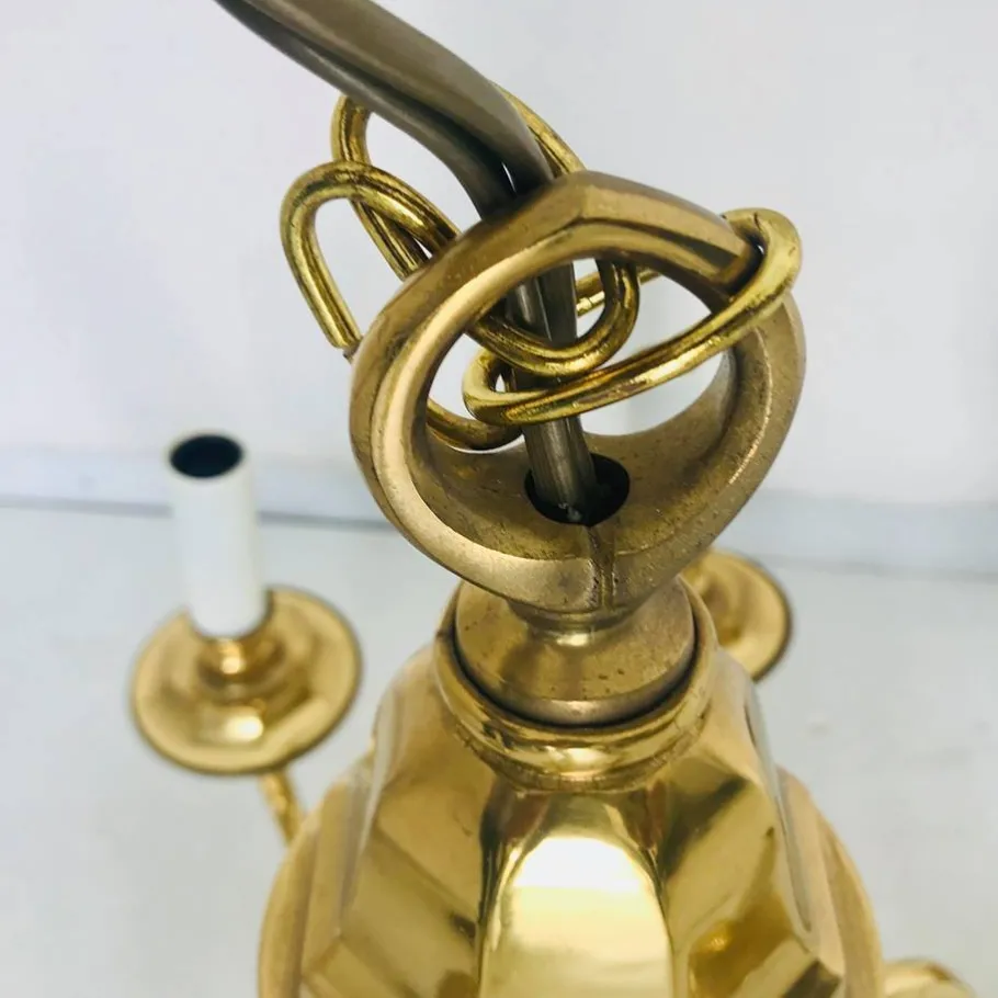 New Pamono 8-Light Chandelier from Lampart, 1970s