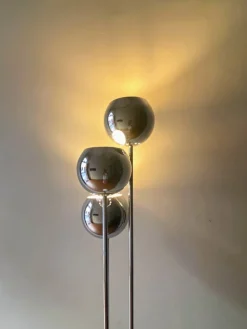 Best Pamono 3-Light Floor Lamp attributed to Goffredo Reggiani, Italy, 1960s
