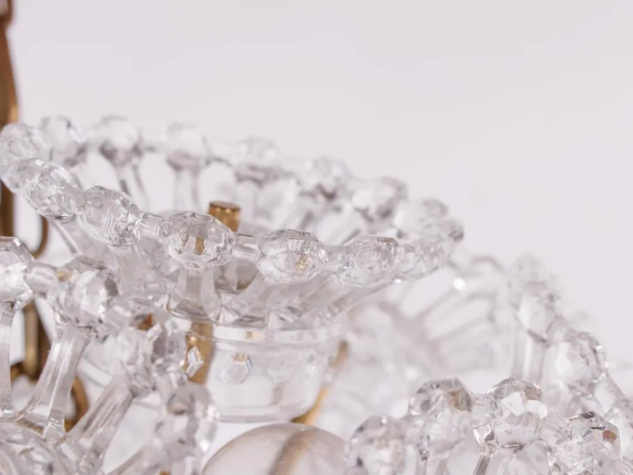 Hot Pamono 10-Light Flower Sputnik Chandelier in Murano Glass & Brass in the style of Venini, 1960s