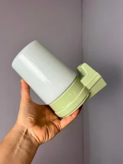 Clearance Pamono Light Green Model 6070 Wall Lamps by Sigvard Bernadotte for IFÖ, Set of 2