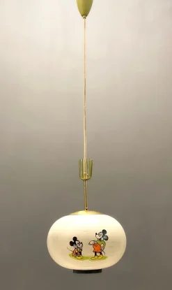 Clearance Pamono Light Pendant with Walt Disney Mickey Mouse from Doria Leuchten, 1950s