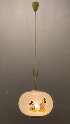 Clearance Pamono Light Pendant with Walt Disney Mickey Mouse from Doria Leuchten, 1950s