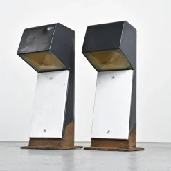Pamono Lighting Terminals by Jean Balladur, 1969, Set of 2