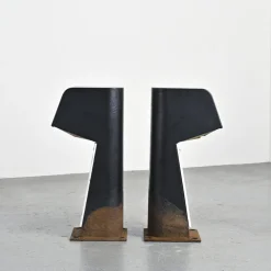 Pamono Lighting Terminals by Jean Balladur, 1969, Set of 2