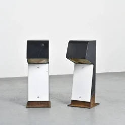 Pamono Lighting Terminals by Jean Balladur, 1969, Set of 2