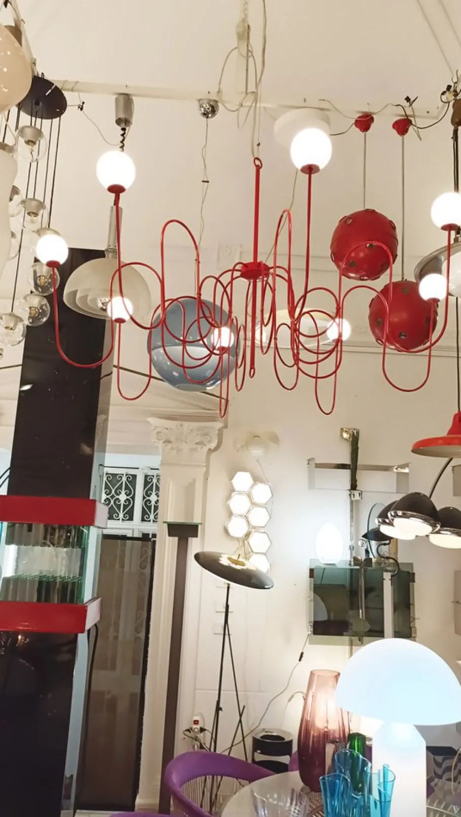 Hot Pamono Lightweight Chandelier by Tom Dixon for Foscarini, Italy, 1995