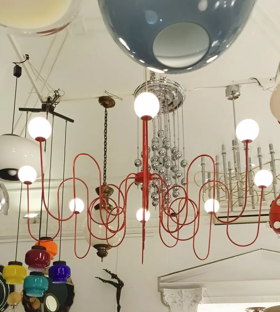 Hot Pamono Lightweight Chandelier by Tom Dixon for Foscarini, Italy, 1995