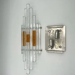 New Pamono Linea Wall Lamp by Albano Poli for Poliarte, 1970s