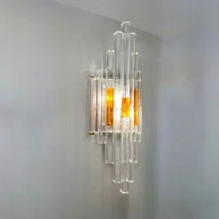 New Pamono Linea Wall Lamp by Albano Poli for Poliarte, 1970s