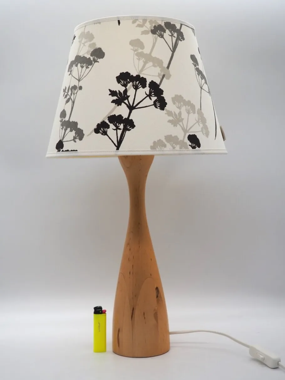 Discount Pamono Läns Table Lamp in Wood from Ikea, Sweden, 1990s