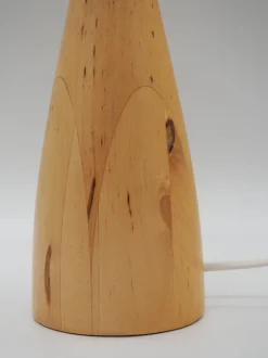 Discount Pamono Läns Table Lamp in Wood from Ikea, Sweden, 1990s