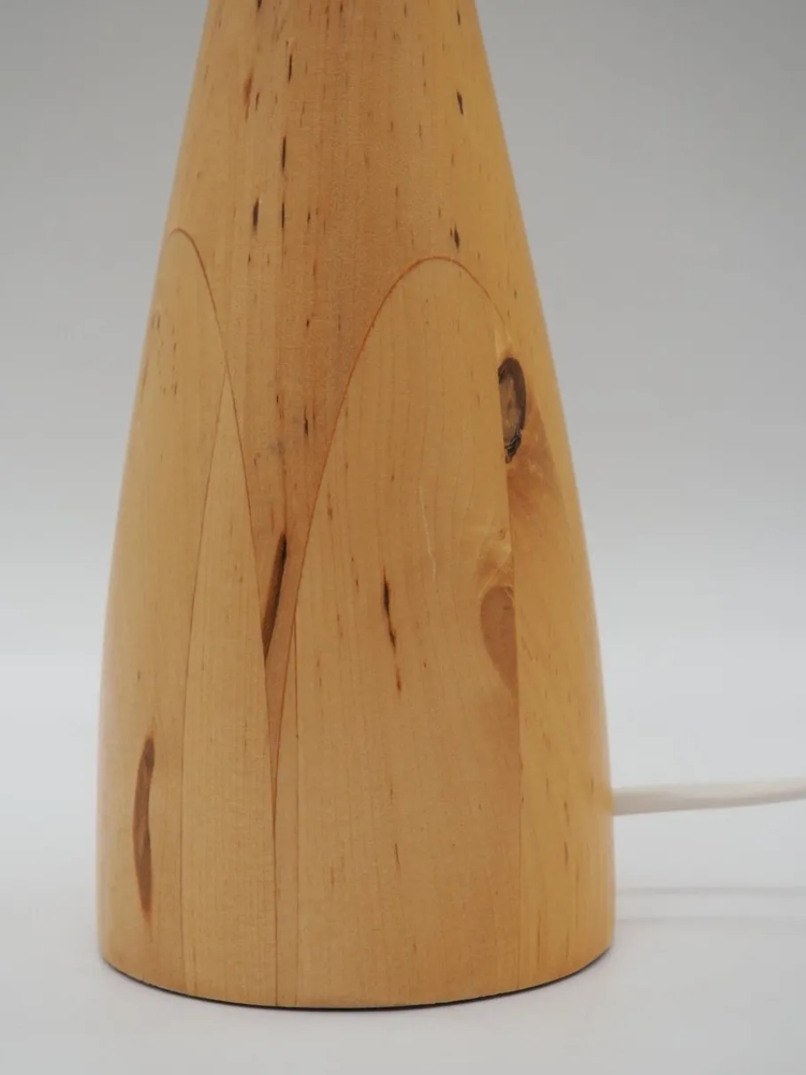 Discount Pamono Läns Table Lamp in Wood from Ikea, Sweden, 1990s