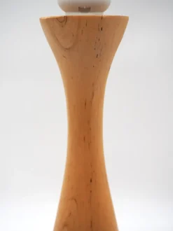 Discount Pamono Läns Table Lamp in Wood from Ikea, Sweden, 1990s