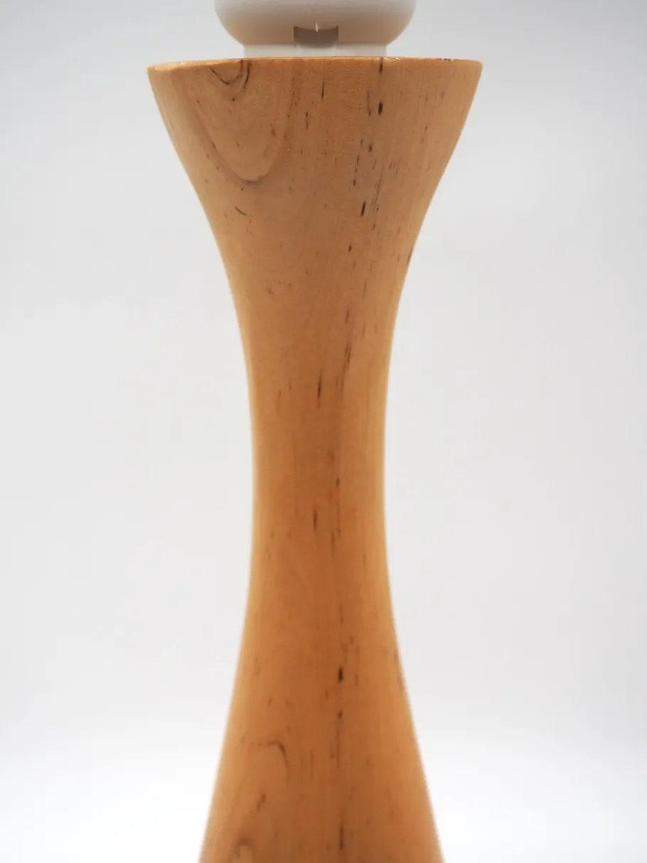 Discount Pamono Läns Table Lamp in Wood from Ikea, Sweden, 1990s