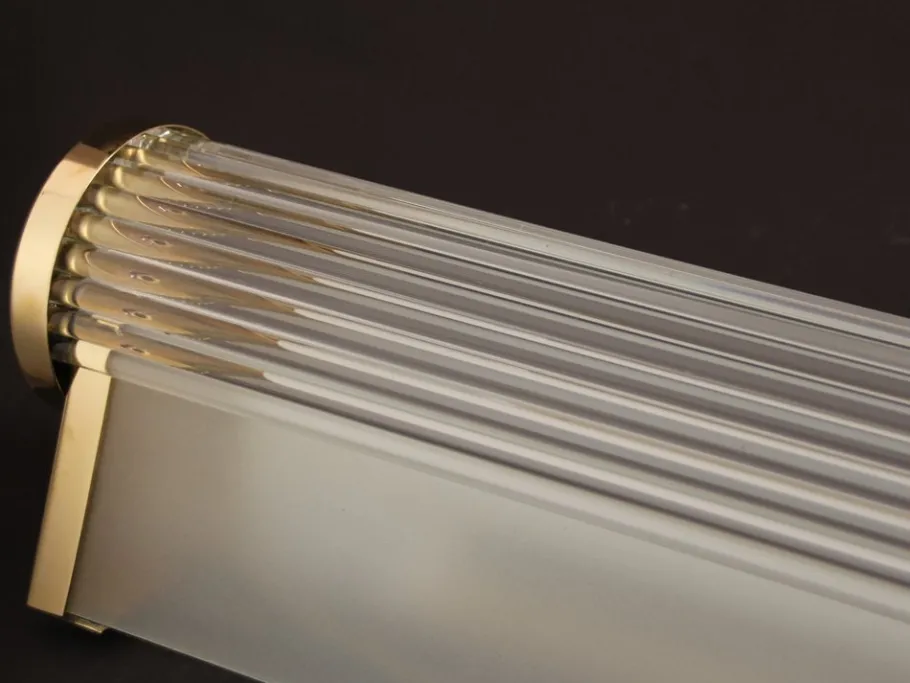 Best Pamono Long Cinema Wall Light by Henri Petitot for Atelier Henri Petitot, 1930s