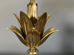 Hot Pamono Lotus Flower Table Lamps from Maison Charles, 1970s, Set of 2