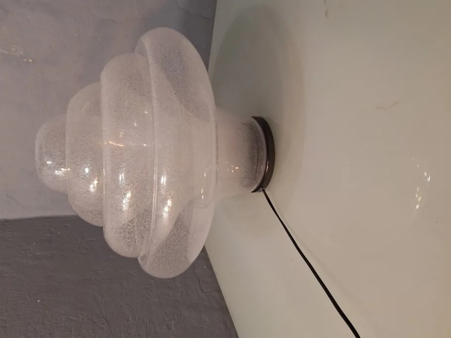 New Pamono Lotus Pullegous Table Lamp in Murano Glass by Carlo Nason for Mazzega, 1980s
