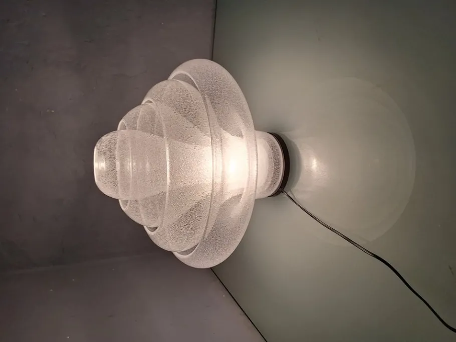 New Pamono Lotus Pullegous Table Lamp in Murano Glass by Carlo Nason for Mazzega, 1980s