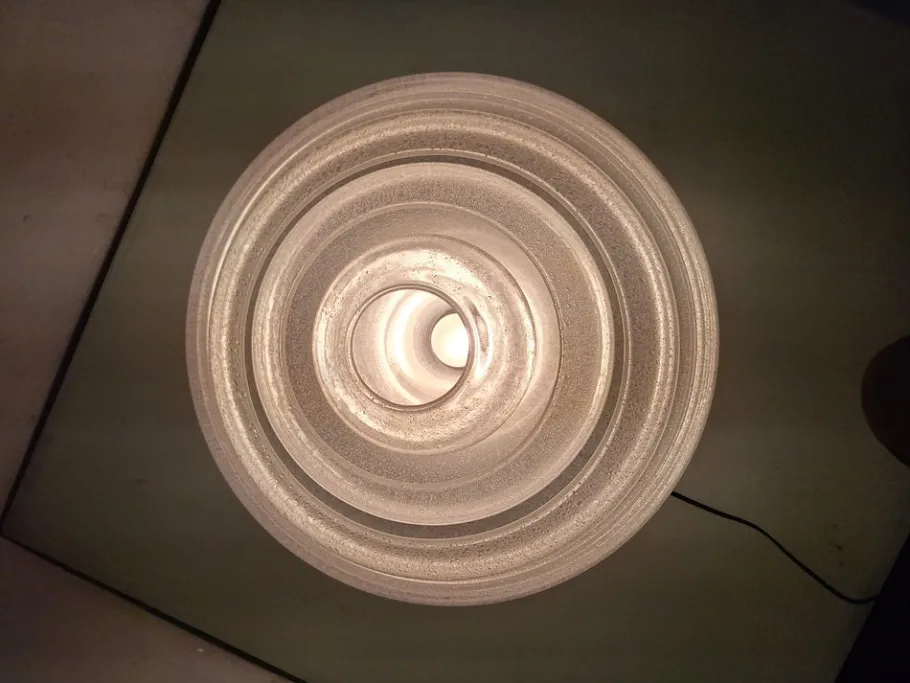 New Pamono Lotus Pullegous Table Lamp in Murano Glass by Carlo Nason for Mazzega, 1980s