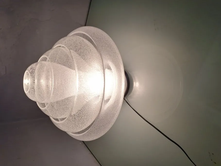 New Pamono Lotus Pullegous Table Lamp in Murano Glass by Carlo Nason for Mazzega, 1980s