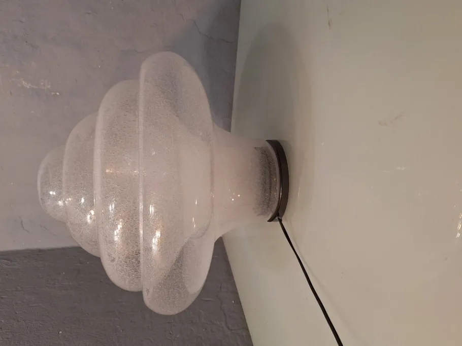 New Pamono Lotus Pullegous Table Lamp in Murano Glass by Carlo Nason for Mazzega, 1980s