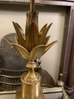 Best Pamono Lotus Table Lamp in Bronze from Maison Charles, 1970