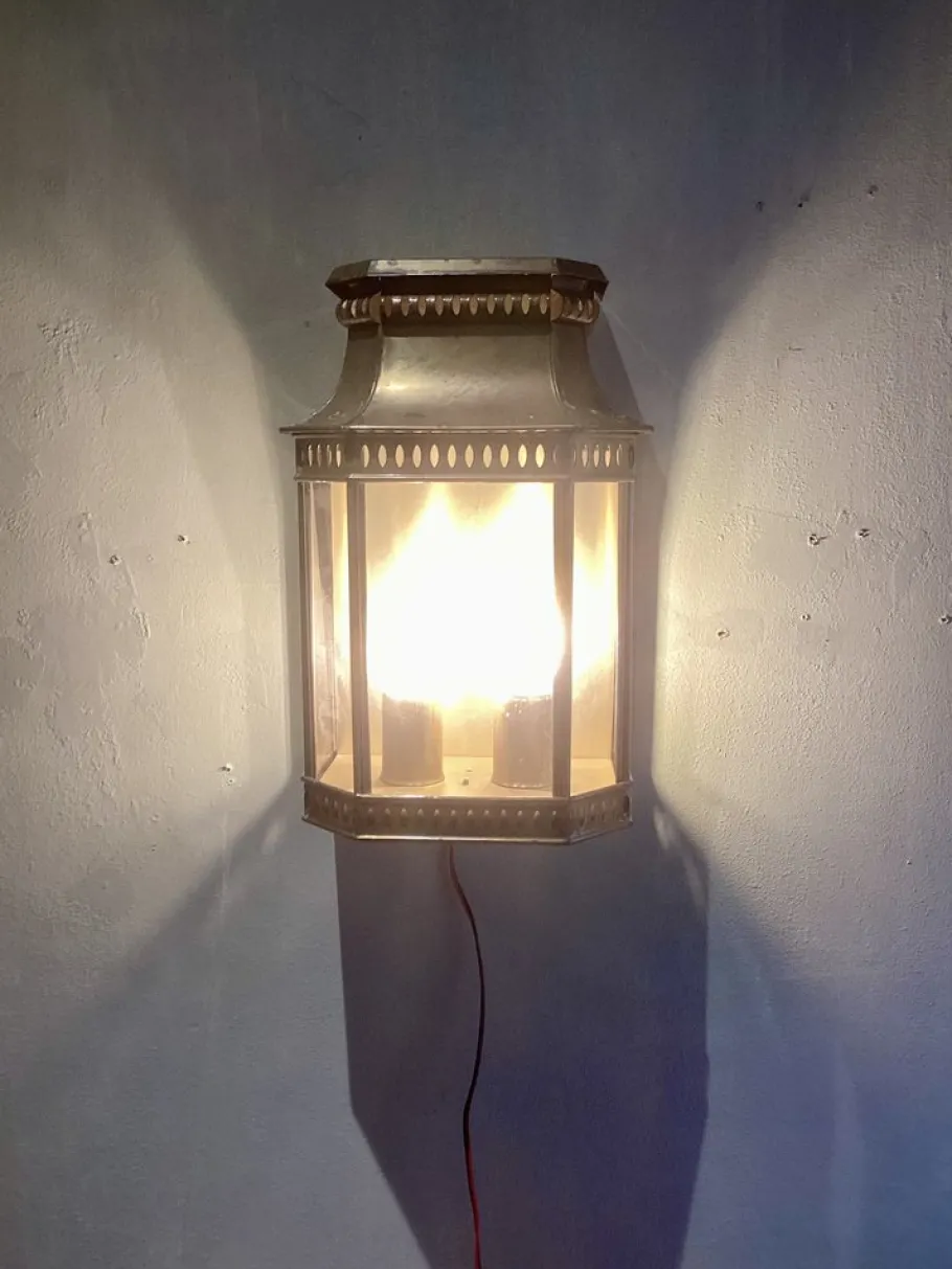 Clearance Pamono Louis Philipe II Garden Wall Lamp from Roger Pladier