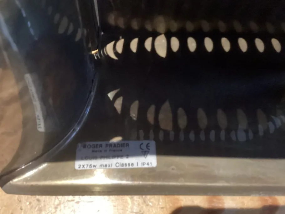 Clearance Pamono Louis Philipe II Garden Wall Lamp from Roger Pladier