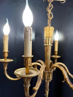 Discount Pamono Louis XIV Gilt Bronze 6- Arm Chandelier, 1930s
