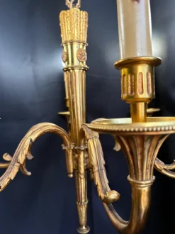 Discount Pamono Louis XIV Gilt Bronze 6- Arm Chandelier, 1930s