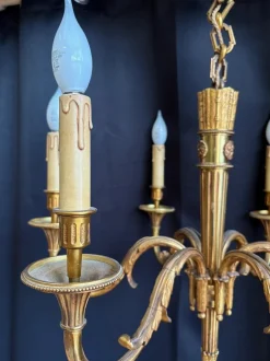 Discount Pamono Louis XIV Gilt Bronze 6- Arm Chandelier, 1930s