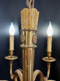 Discount Pamono Louis XIV Gilt Bronze 6- Arm Chandelier, 1930s