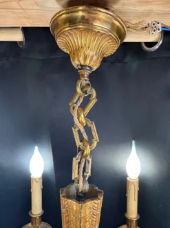 Discount Pamono Louis XIV Gilt Bronze 6- Arm Chandelier, 1930s