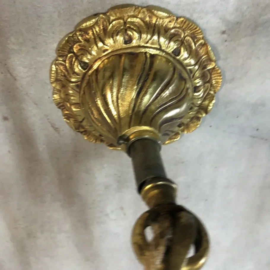 New Pamono Louis XV Style Bronze Chandelier, 1950s