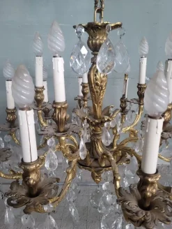Clearance Pamono Louis XV Style Gilded Bronze Chandelier