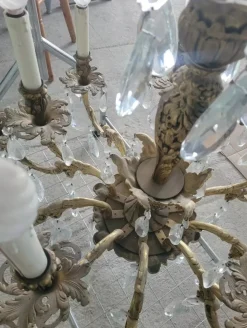 Clearance Pamono Louis XV Style Gilded Bronze Chandelier