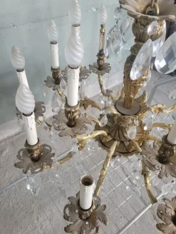 Clearance Pamono Louis XV Style Gilded Bronze Chandelier