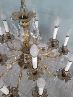 Clearance Pamono Louis XV Style Gilded Bronze Chandelier