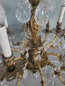 Clearance Pamono Louis XV Style Gilded Bronze Chandelier